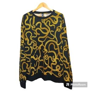 Comfy Bling Bling H&M Men’s Sweat Shirt Size XL EUC